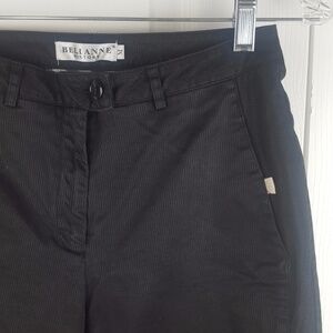 Belianne History Black Cropped Ankle Pants Size 4‎